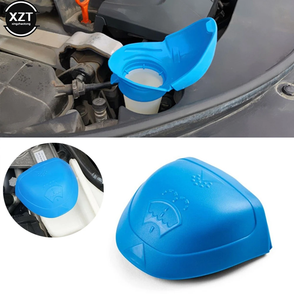 Car Wiper Washer Fluid Reservoir Tank Bottle Cover Cap Lid Plastic Blue For Audi For VW SKODA 6V0955485 000096706