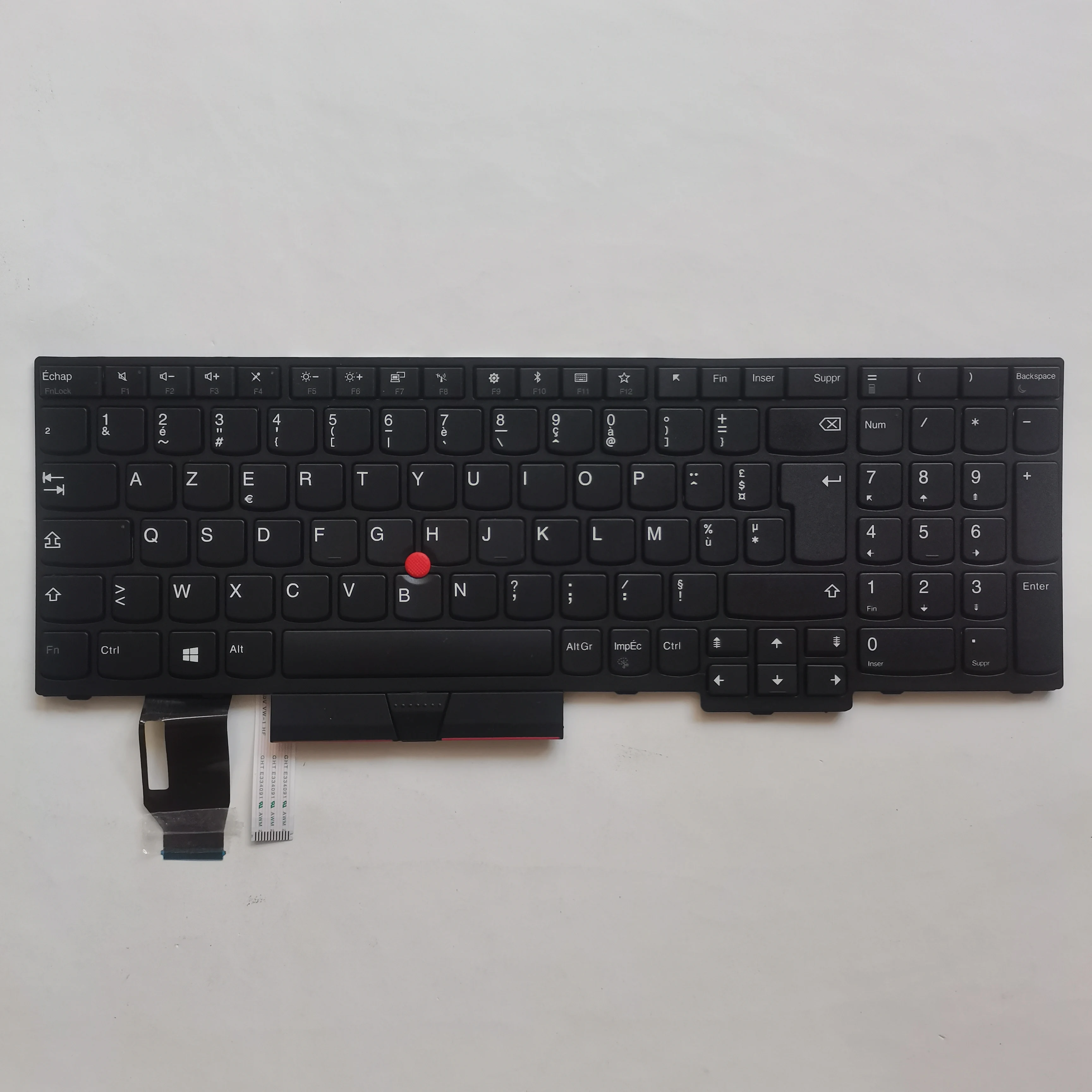 Imagem -03 - Teclado Francês com Ponto para Lenovo Thinkpad L580 E580 E585 T590 L590 E590 E595 P52 P53 P53s P72 P73