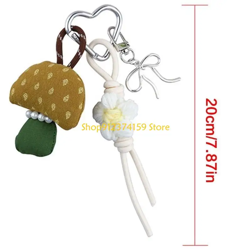 

G5AE Heart Chepchain Flowers Keyrings подвесной сумка шарм заклинание автомобиль автомобиль цепь ключей