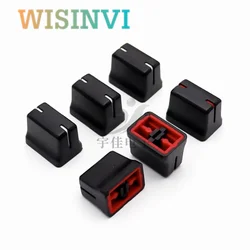 10PCS 18.5*13*14.5MM Plastic Mixer Control Sound Table Balance Fader Straight Sliding Potentiometer Push Cap Inner Hole 4MM