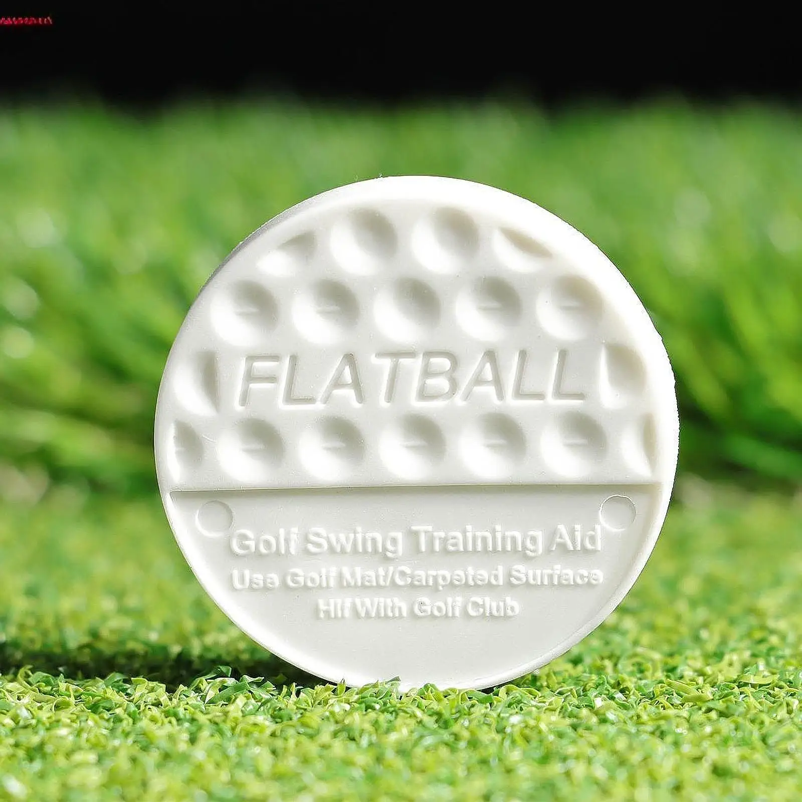 Flat Golf Ball Golf Practice Ball Exercise Portable Golfer Gift Accessories Golf Training for Home Driving Range Yard Office