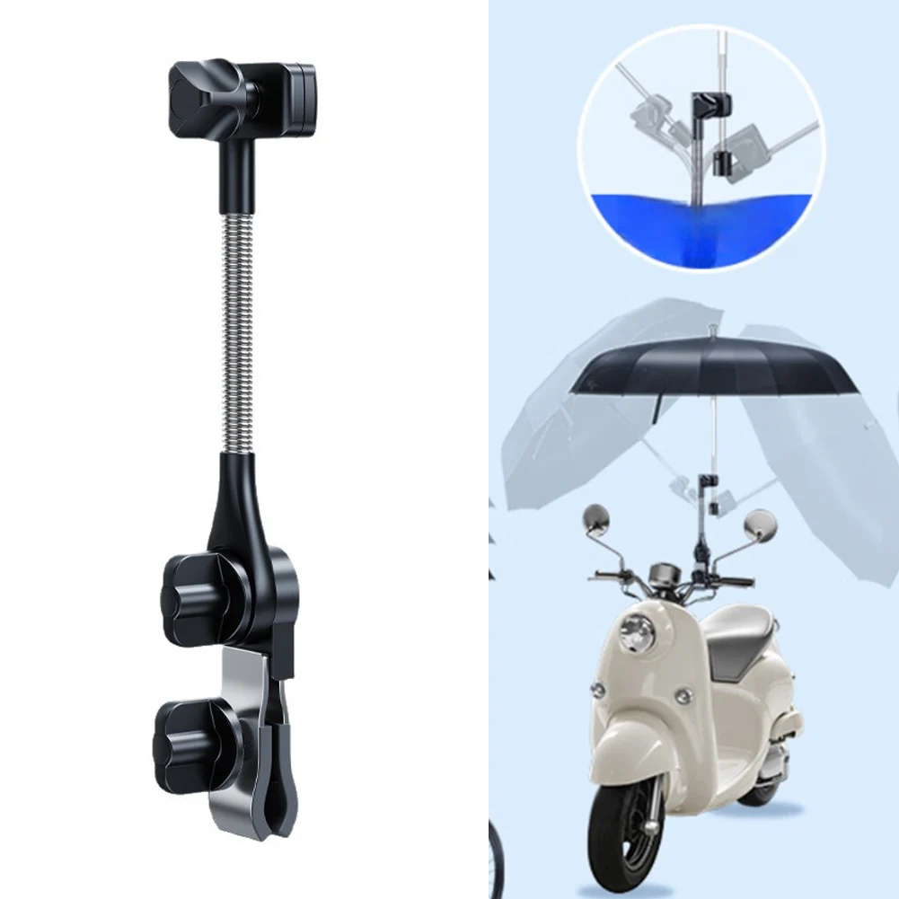 Umbrella Holder for Golf Trolley with Adjustable Clamp Fit for 740mm Handlebar Compatible with Bicycles and Strollers