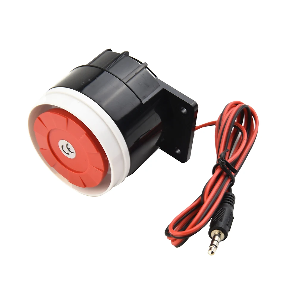 120dB Sound Accessories 320/600/1000/1200Ma DC 12V For Home Security Loud Indoor Siren Plastic&Metal Wired Alarm Horn