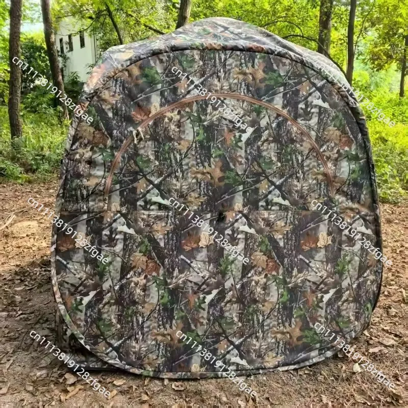 Outdoor Camping Camouflage Camouflage Bird Watching Tent 270 ° Forest Multiplayer Round Portable Hunting Tent