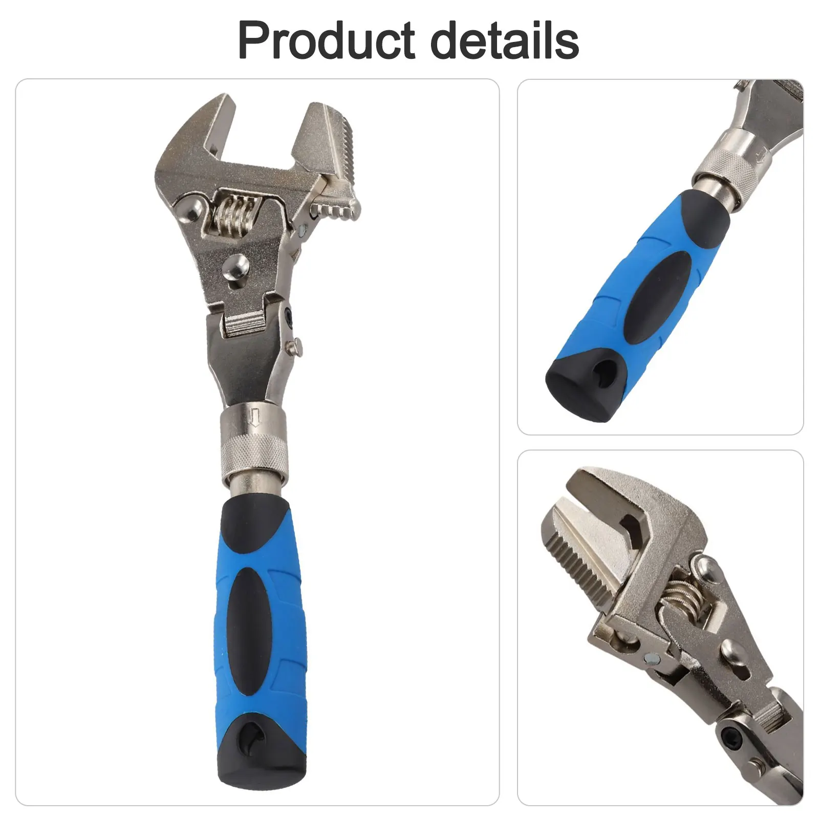 

Spanner 10-Inch 25*7*3cm Chrome-molybdenum Steel Wrench Folding Multifunctional Retractable Shaking Adjustable