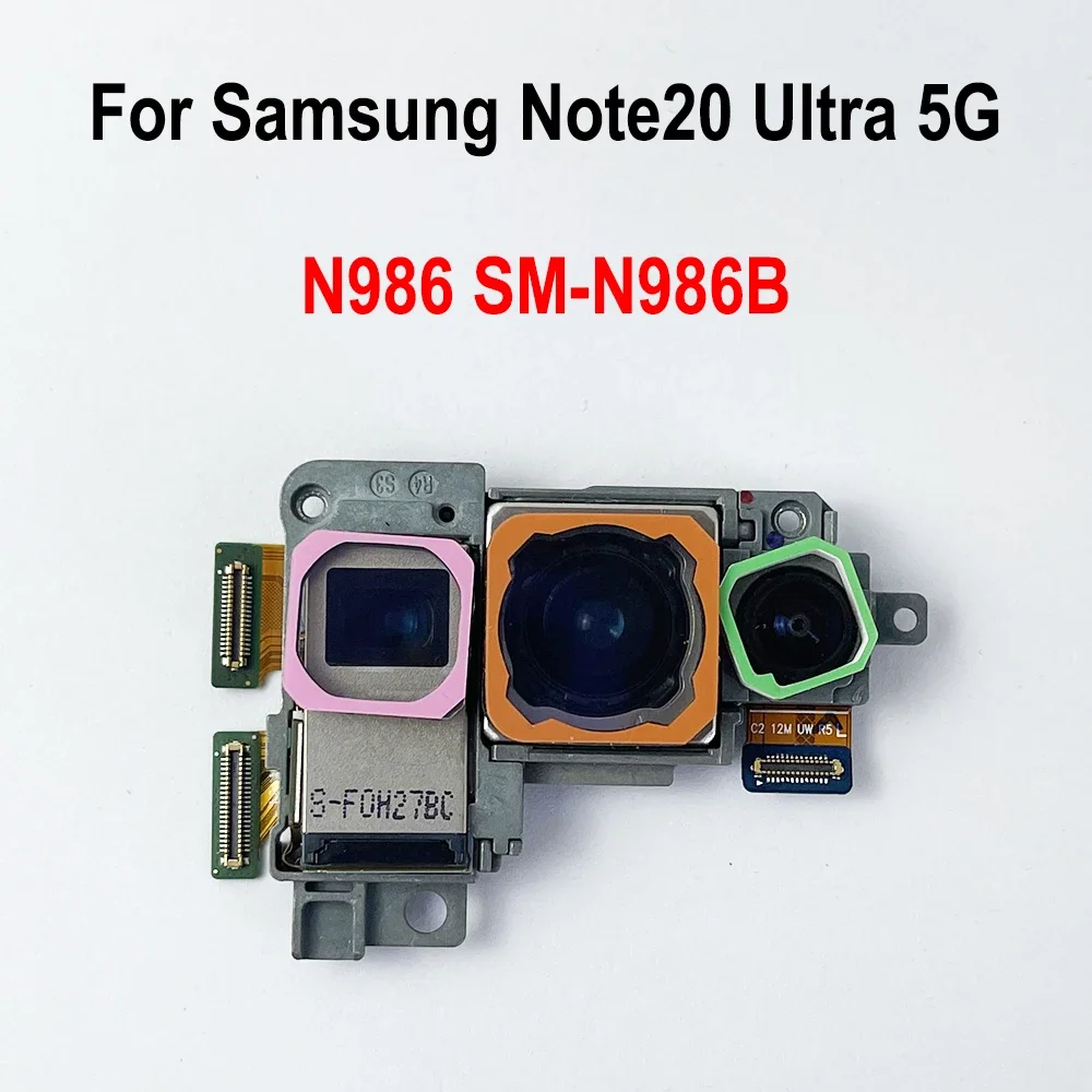 Gefenis Big Back Big Main Rear Camera Module Flex Cable For Samsung Galaxy Note20 Ultra 5G / SM-N986B N986 Real Back Camera