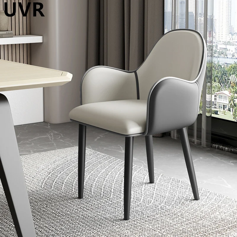 UVR Dining Chair High-quality Nordic Style Simple Design Household Chair Sitting Comfort High Rebound Sponge Backrest Chair