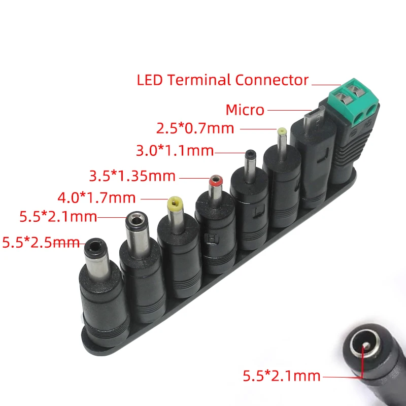 72W Ac to Dc Adjustable Power Supply 3V 5V 6V 9V 12V 15V 18V 24V 3A Variable Universal Switching AC/DC Adapter with LED Screen