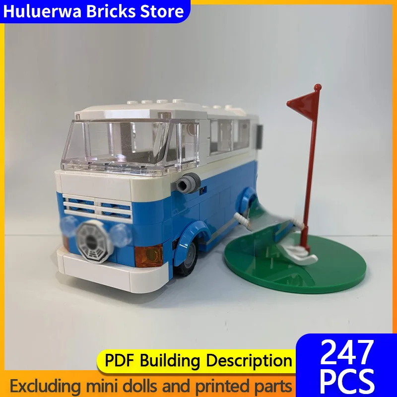 

Популярная модель фильма MOC, строительные кирпичи, классическая коробка из фильма, фургон, модульные технологии, подарки, праздник, сборка, детские игрушки, костюм