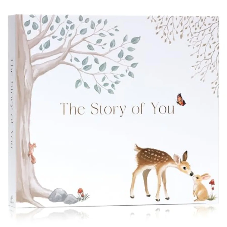 

Книга памяти о детских годах для мальчика или девочки - альбом на память о первых 5 годах жизни от беременности до пяти лет - детская книга для записи важных моментов жизни малыша