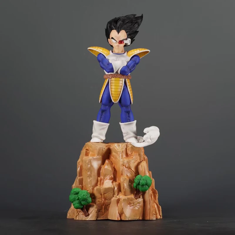 41cm Anime Figure Dragon Ball Anime Peripheral Prince Vegeta'S Self-Esteem Chest Hugging Debut Figure Gk Model Ornament Toys