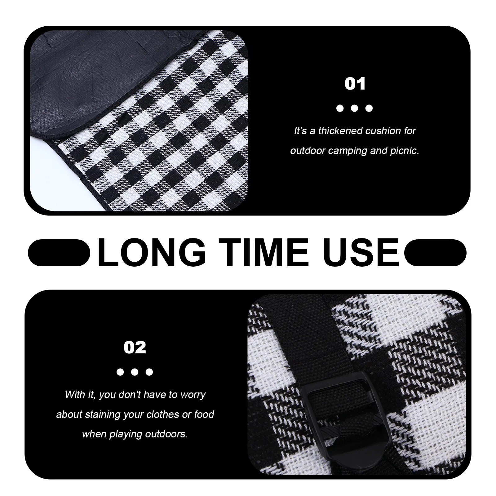 

Waterproof and Moisture-proof Picnic Mat Thick Thicken Outdoor Camping Cushion Tomorrow Padded