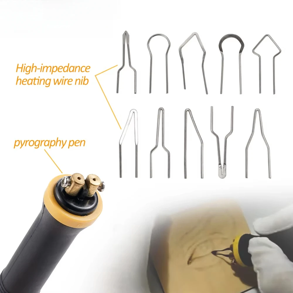 Electric Soldering Iron Pen Anti-slip Pyrography Tool Wood Burning Machine Carving Soldering Portable Electrocautery Pen