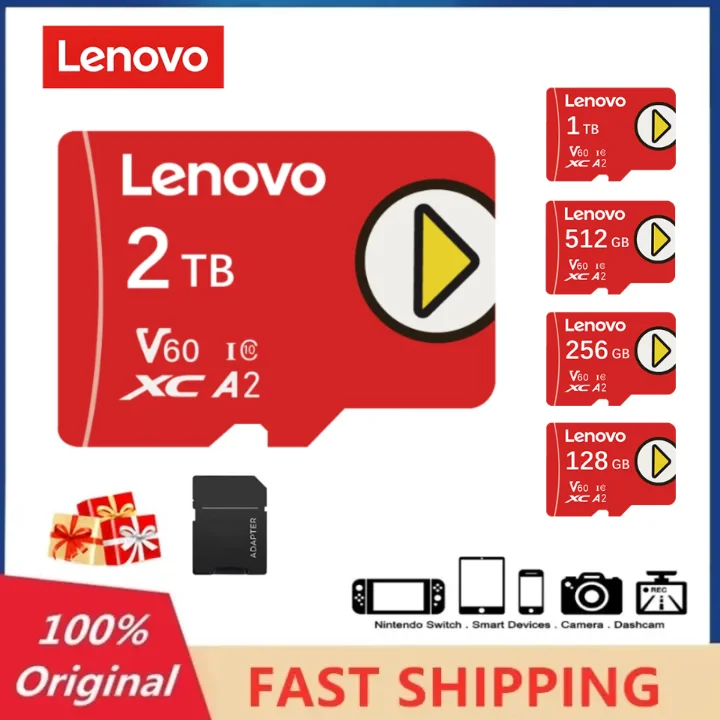 Lenovo V60 2 To Haute Vitesse Carte Mémoire 128 Go Micro TF Carte SD 256 Go Mini Cartes SD 512 Go UHS-1 TF Carte Flash Pour Nintendo Switch