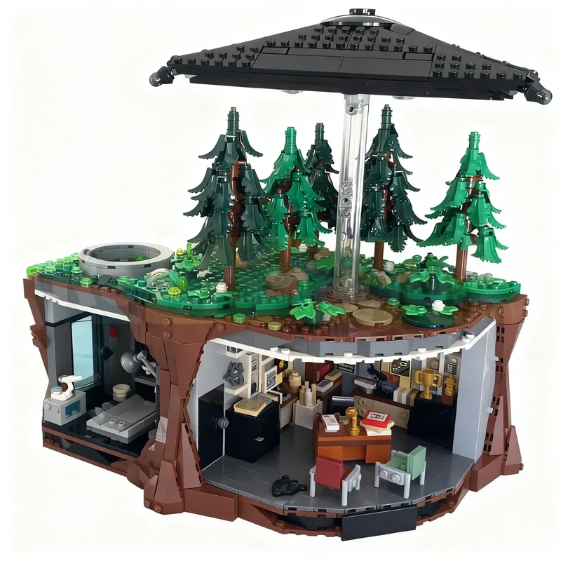 523pcs MOC Xfiles lab Expand Model Building Blocks Toy Architecture Christmas Gift Birthday Brick Craft Idea Collection Display - view 2