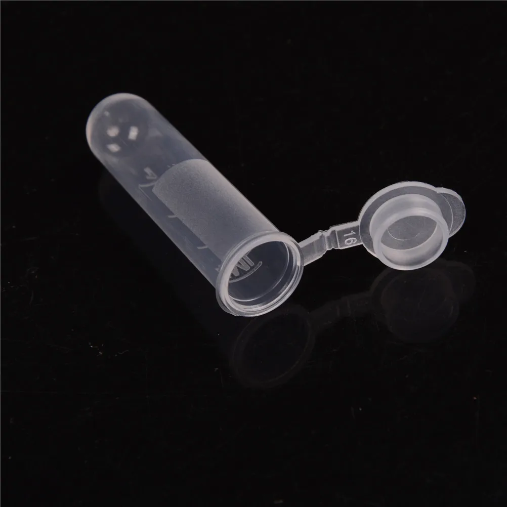30Pcs 5ml Plastic Centrifuge Lab Test Tube Vial Sample Container Bottle with Cap