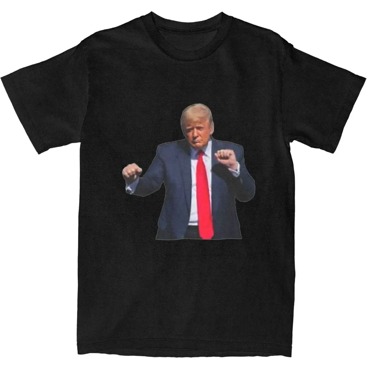 Donald Trump Dancing American President T-Shirt Summer Funny T-Shirts Cotton Tee Shirt For Couple Short-Sleeved Printed Tees