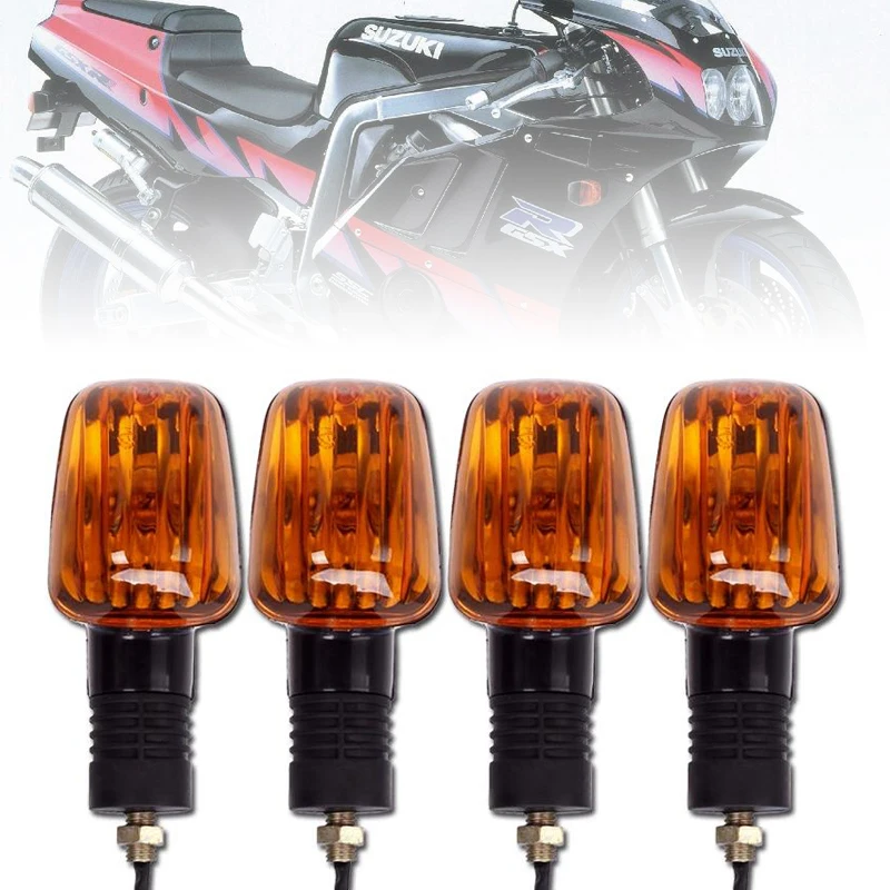 

Motorcycle 9mm Thread Turn Signal Light Indicator LED Flasher Warning Blinker Amber Lamp For Suzuki GSXR 400 GSXR400 79A 7BA 77A