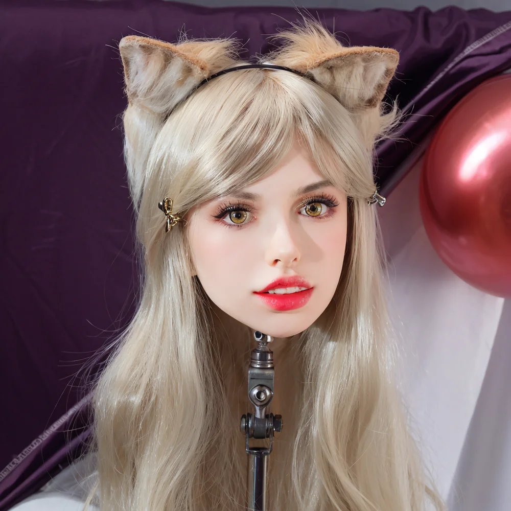 

A very beautiful TPE head model with M16 interface. It can open its mouth and can be equipped with the same wig and eyes.