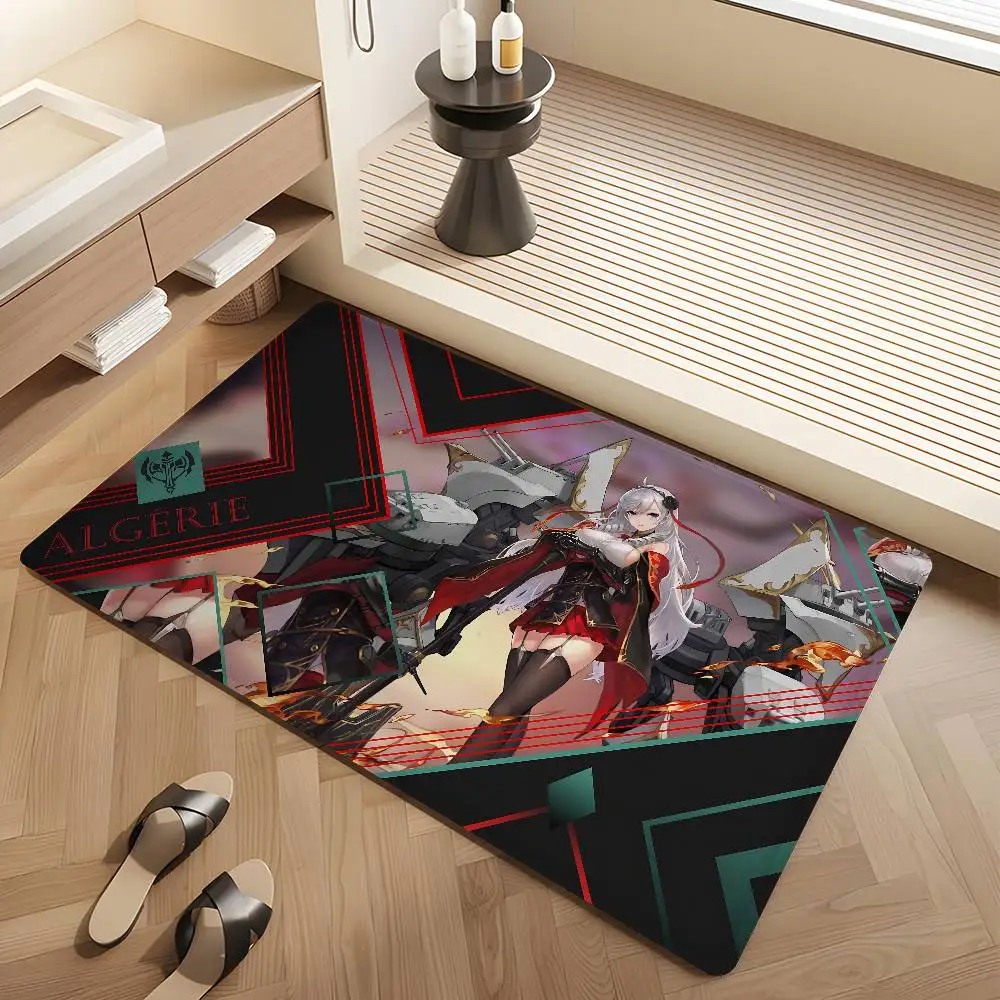Azure Lane Fußmatte im nordischen Stil, für Schlafzimmer, Wohnzimmer, Fußmatte, Zuhause, Balkon, rutschfest, Alfombra