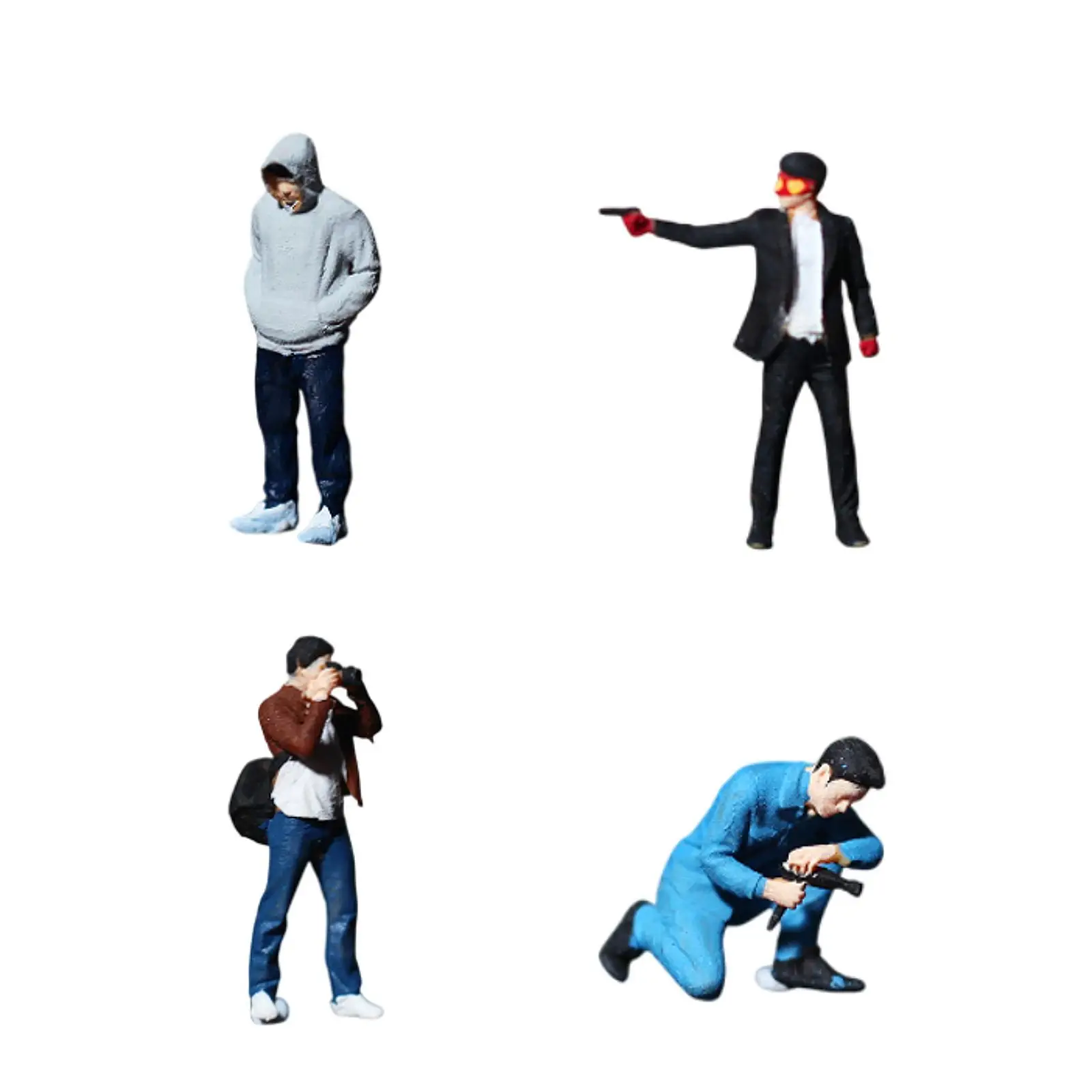 1/64 Figura di persone in miniatura dipinta a mano in resina artigianale Figura di persone Diorama