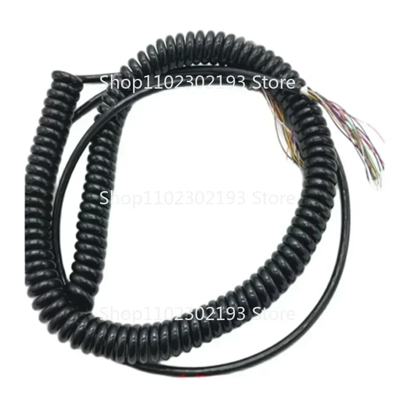 1x Wholesale 12 15 16 17 18 19 21 Cores Spring Spiral Cable Coiled  for CNC Handheld Encoder Manual Pulse Generator MPG