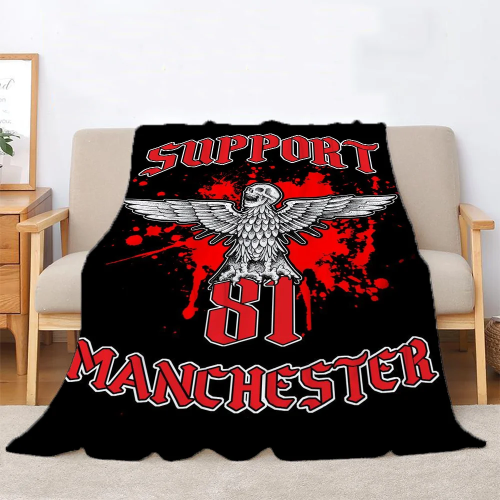 Hells Angels Bed Blankets & Throw Blanket Fluffy Knitted Plaid Home and Decoration Microfiber Bedding Beach Towel Knee Soft Nap