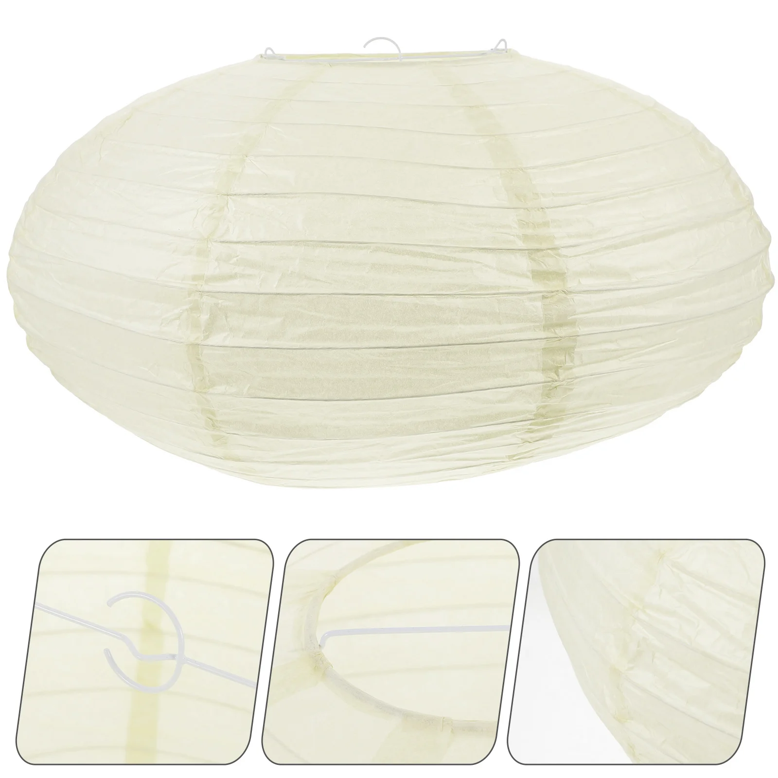 Paper Lampshade Foldable Lantern Decor Shine Replacement Iron Hanging Lampshades