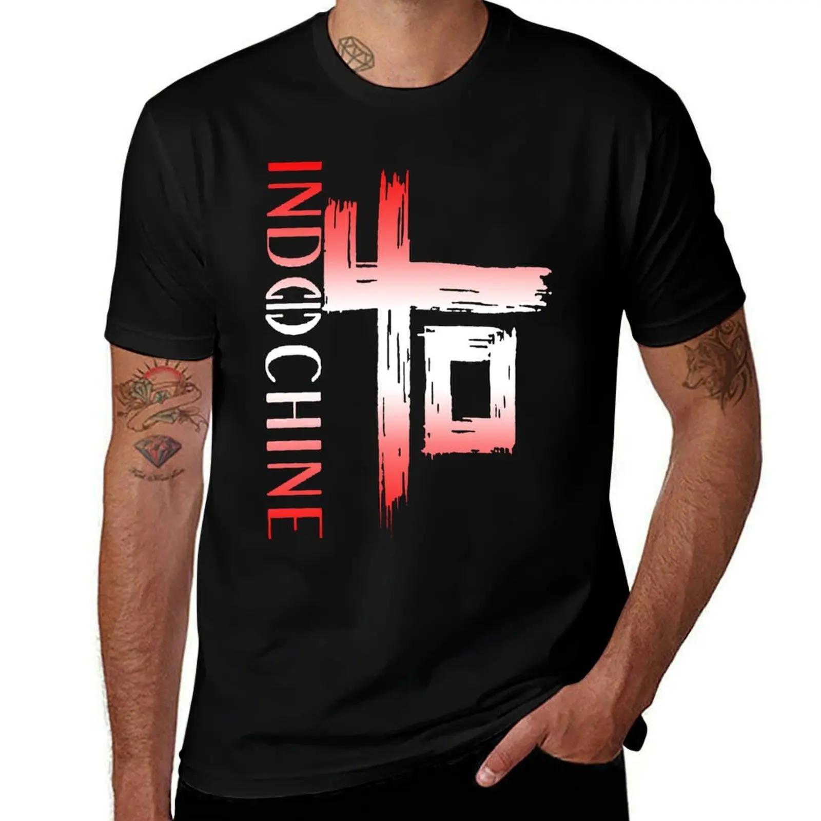 

indochineR89 - indochine - trending #1 T-Shirt cotton t shirts man 100% anime tshirt t shirts for man graphic vintage T-shirt