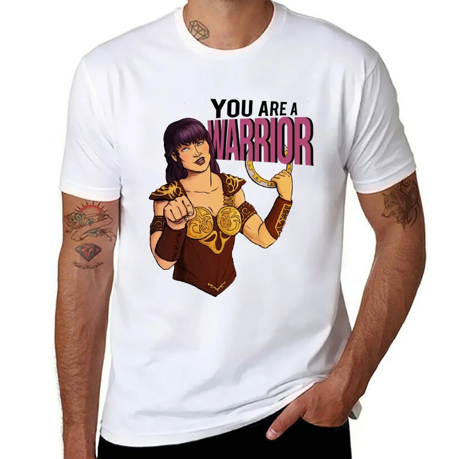 

You Are A Warrior T-Shirt t shirt men 100% cotton luxury brand t shirt man luxury T-Shirt