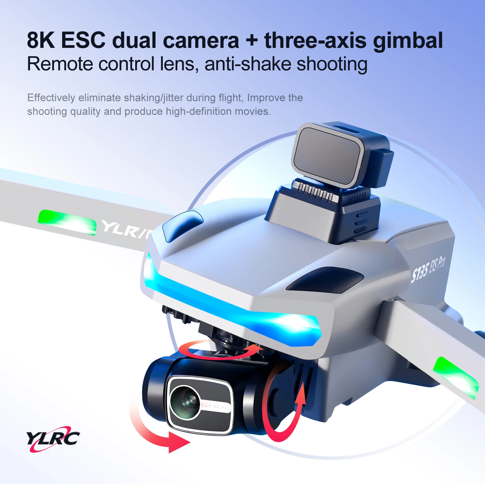 S135 드론 GPS WIFI FPV 3축 짐벌 8K - Drone Gimbal 3 Axis 리뷰 및 가격