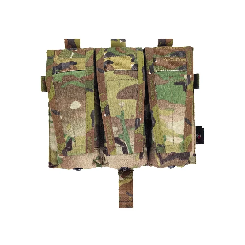 

Tactical Multicam M4 Triple Magazine Pouch Airsoft Mag Pouch CP AVS JPC Vest Molle Front Panel Expansion Bag Gear