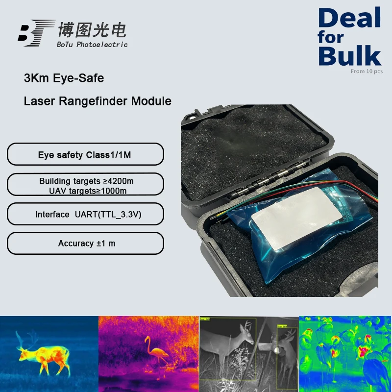 

Военный дальномер, лазерный дальномер дальнего действия для охоты, 3 км, 6 км, 8 км, 12 км, 15 км, безопасный для глаз, класс1/1 м, 1535 ± 5 нм, 4,9 мрей/0,28