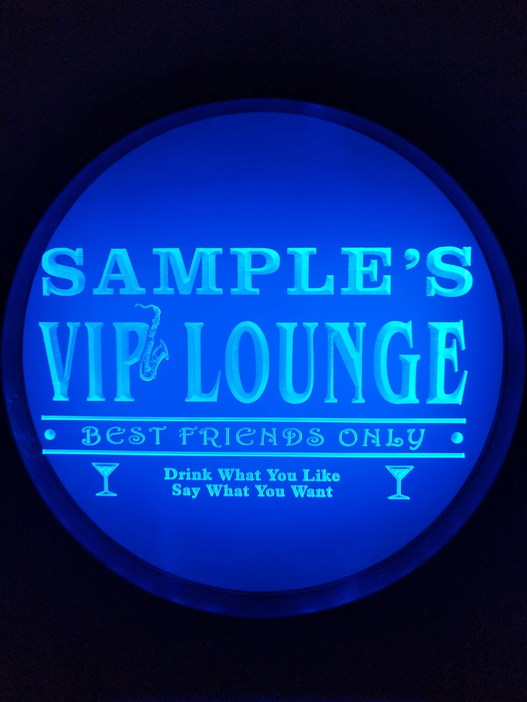 اسم شخصي مخصص لصالة Vip أفضل الأصدقاء فقط بار البيرة LED النيون تسجيل-3D نحت جدار الفن للمنزل، الغرفة، غرفة النوم، المكتب