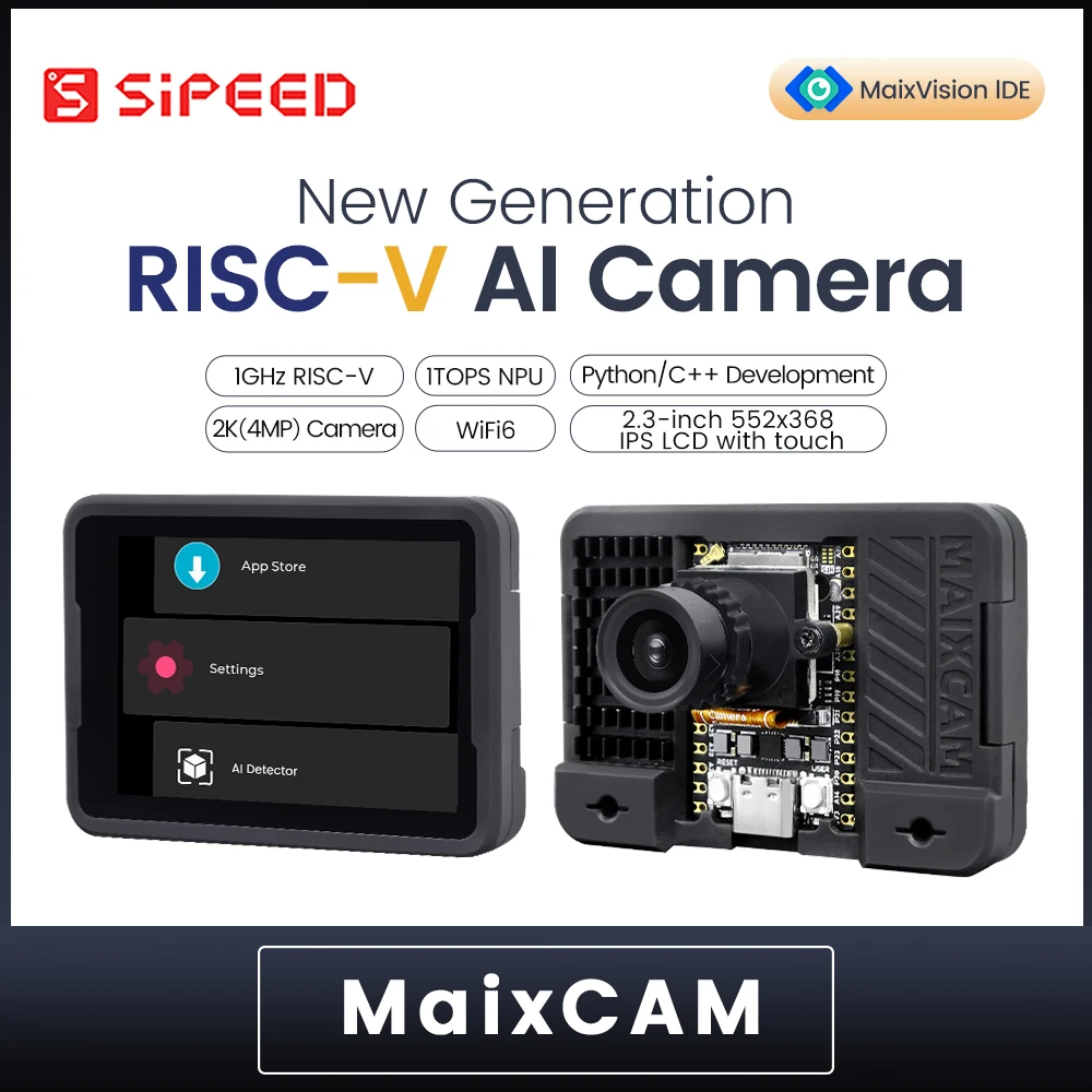 

Sipeed MaixCAM Development Board NPU RISCV AI Visual Audio Serial Port WIFI6