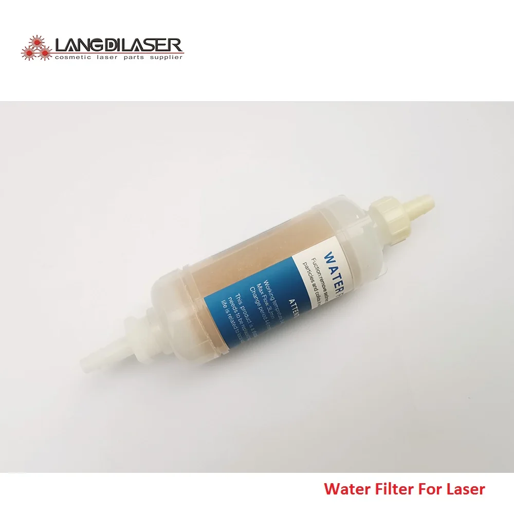 Water Filter With Ion Resin Inside /Softening Water Quality / For Diode Laser System Installation For Bore 6mm Tube