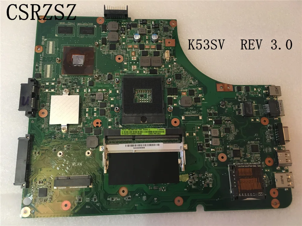 

Для оригинальной материнской платы ноутбука ASUS K53SV материнская плата REV 3,0 полностью протестирована и работает идеально