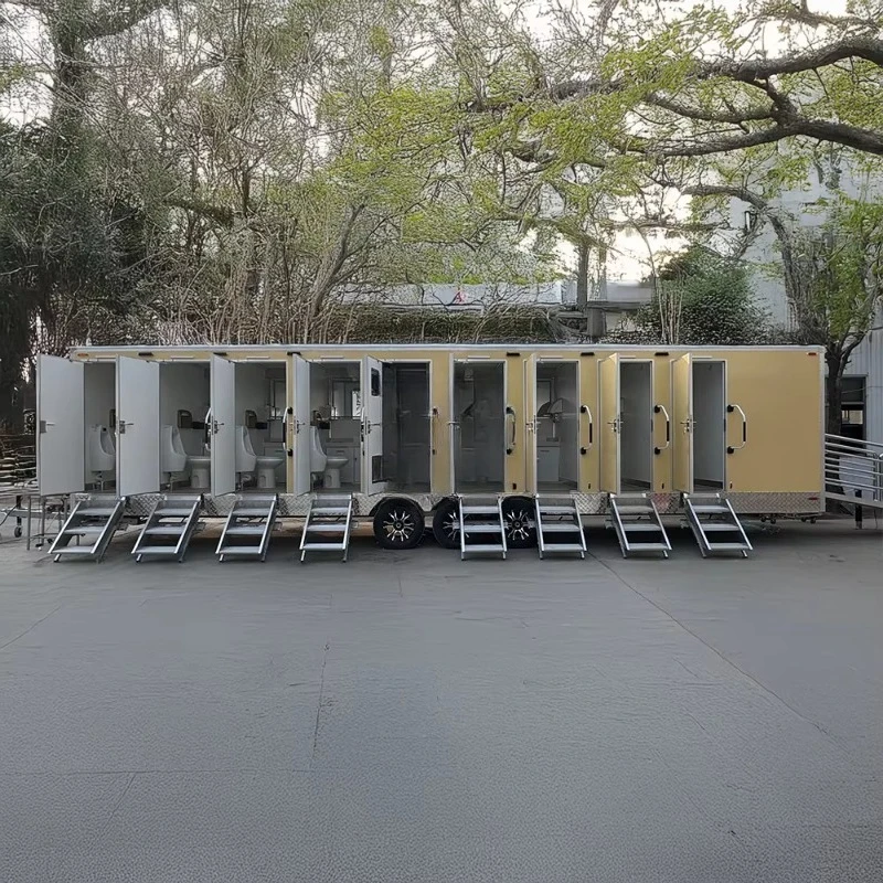 Toalete móvel móvel portátil reboque de banheiro reboques de banheiro móvel portátil reboque de banheiro totalmente equipado