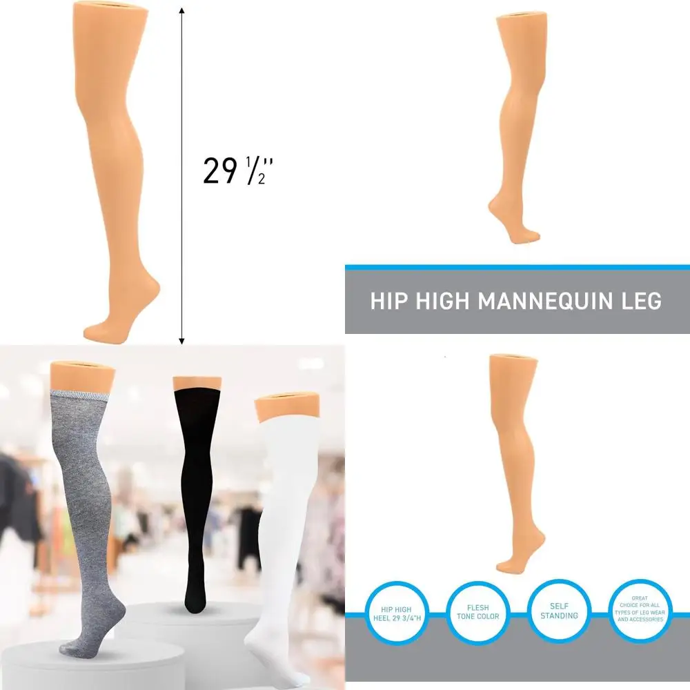 

Женская пластиковая нога-манекен на высоком каблуке, высота 29,75 дюйма, стоячая поза