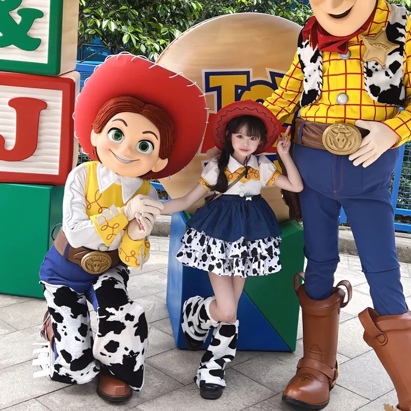 Toy Story Jessie Skirt Children\'S Lolita Princess Skirt  Woody Cowboy Costume Birthday Halloween Cosplay Costumes For Kid Gift