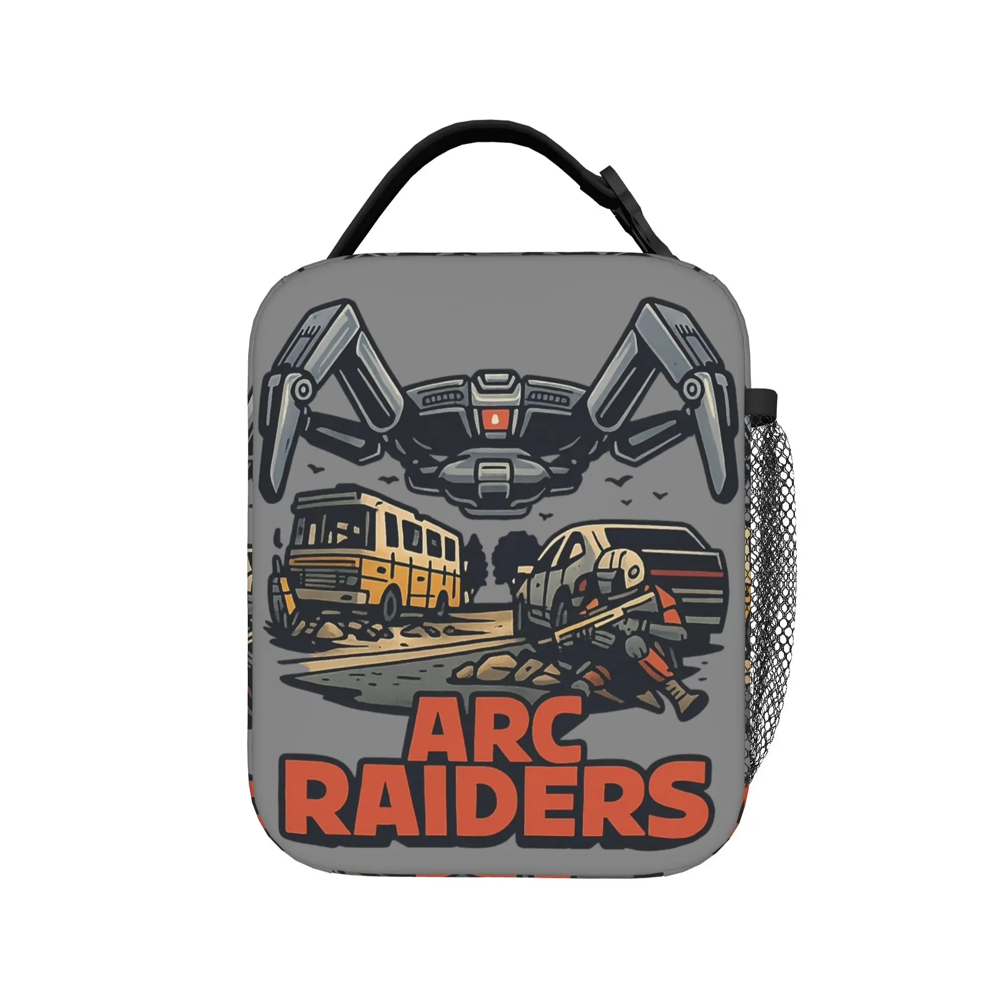 Game Arc Raiders Cartoon Insulated Lunch Bags Leakproof  Meal Container Cooler Bag Tote Lunch Box School  Travel Bento Pouch