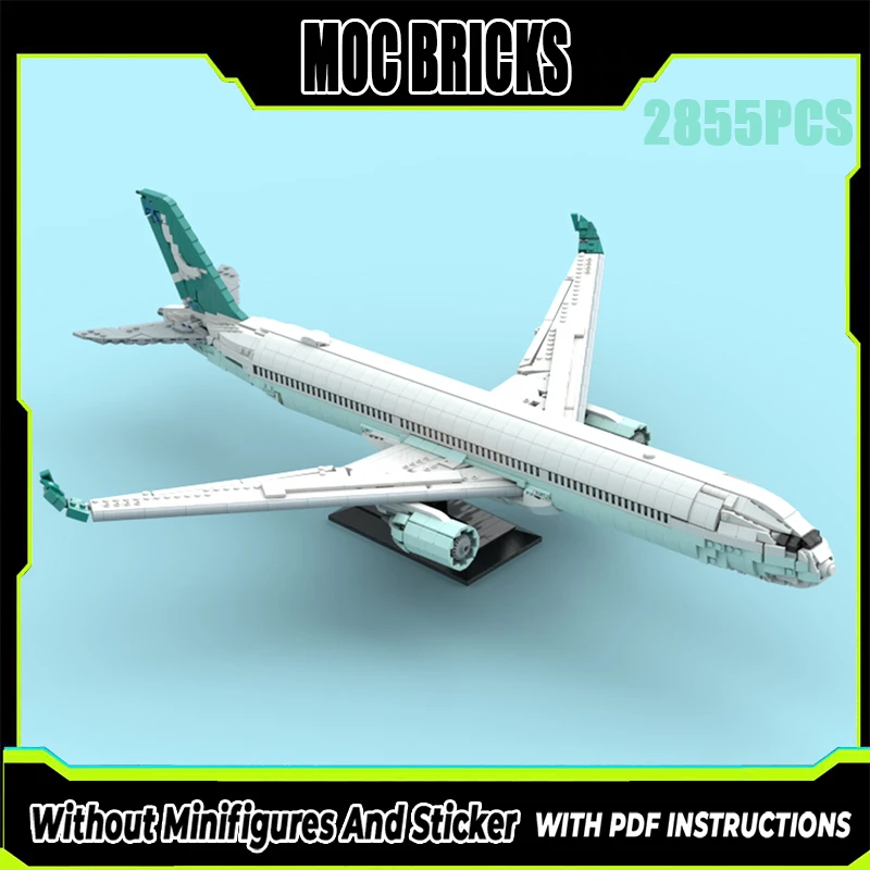 

Exquisite New Product MOC Jizhong Aviation Model Airbus A350-1000 Technology Modular Children's Toy Gift DIY Assembly Set