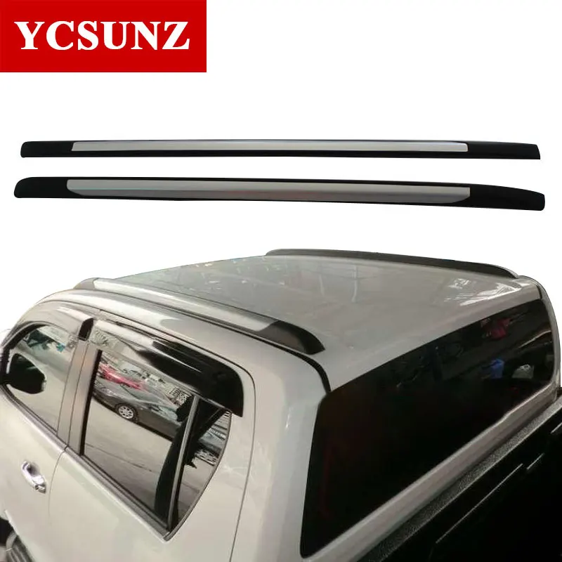 Car Accessories Silver Roof Rails Rack Carrier Bars For Toyota Hilux Revo Rocco 2016 2017 2018 2019 2020 Double Cabin SR5