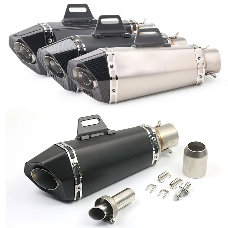 العالمي 36-51 مللي متر دراجة نارية يو العادم مع Db القاتل ملصقات الخمار ل Z900 GSXR1000 SV650 R6 R3 ZX6R ZX10 K7 MT07 #1