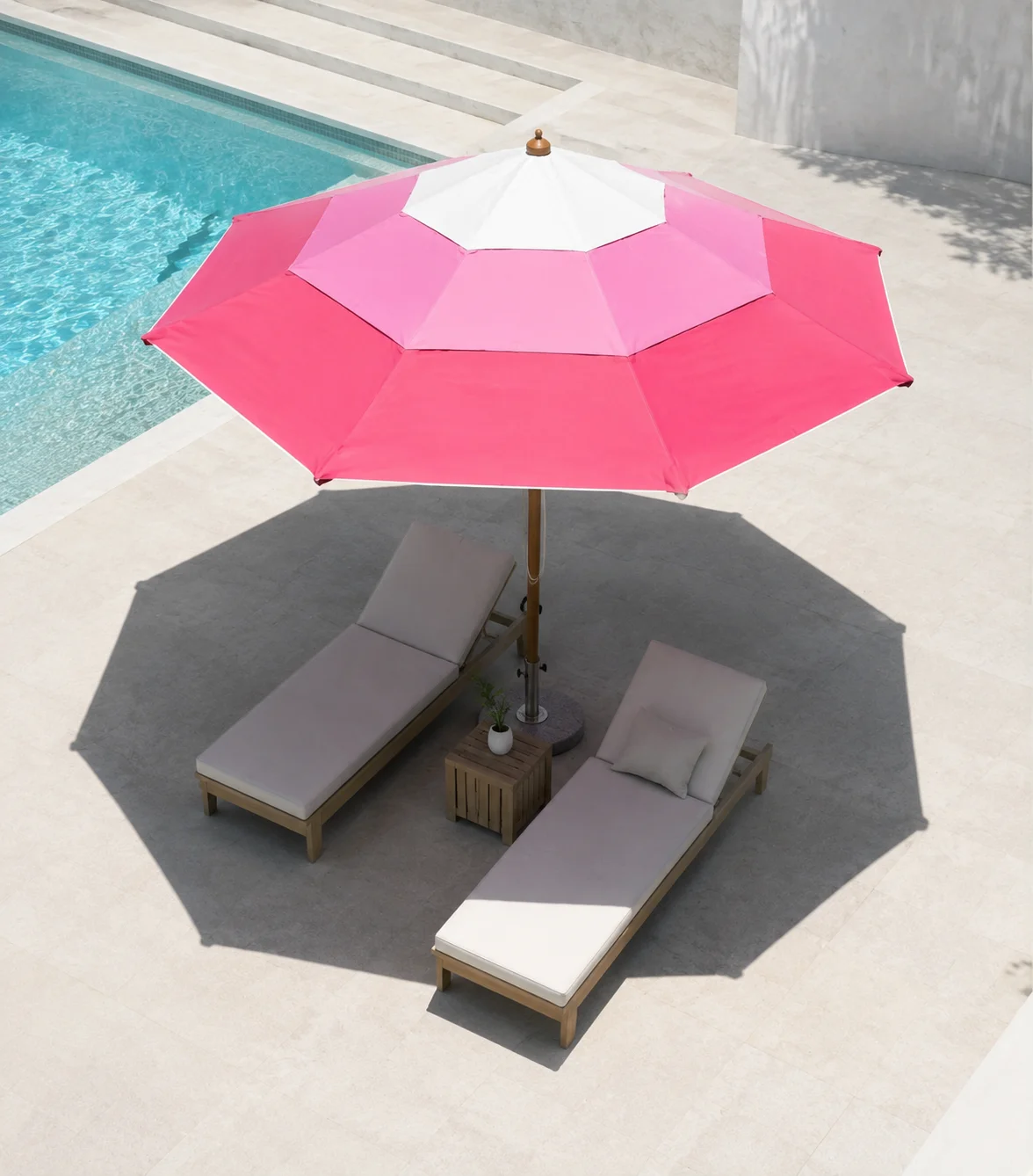 Source Factory Aluminum Patio Umbrella Modern Design Waterproof Eco Shade For Garden Courtyard Hotel Balcony Park Cafe Pavilion