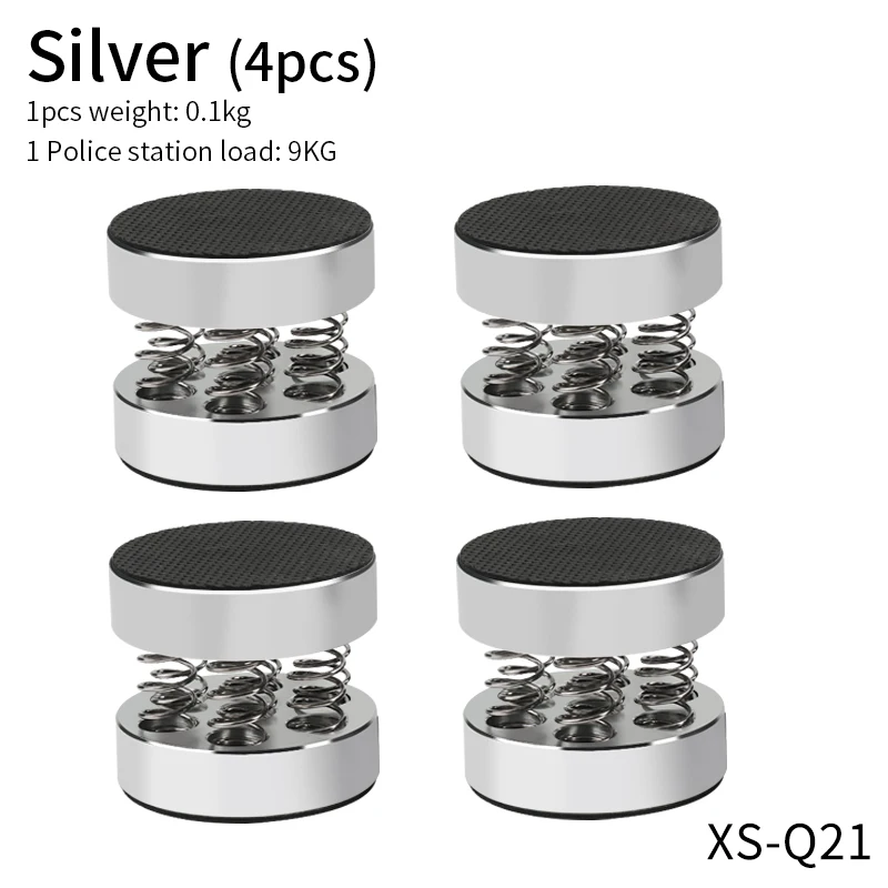 

4Pcs HiFi Audio Foot Pad Aluminum Alloy Spring Shock Absorption Speaker Machine isolation Feet