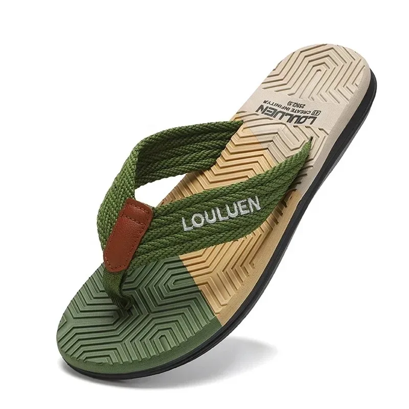 Sliders Flip Flops Man Slippers 2024 Trend Summer Anti-skid Outdoor Light Casual Beach Male Sandals Household Slides For Men