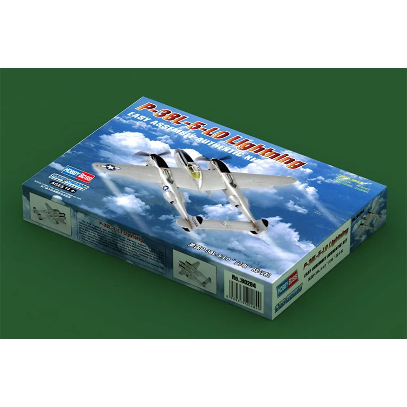 Hobbyboss 80284 1/72 Scale Lockheed P-38 L-5-L0 Lightning Fighter  Model Collectible Toy Plastic Assembly Building Model Kit