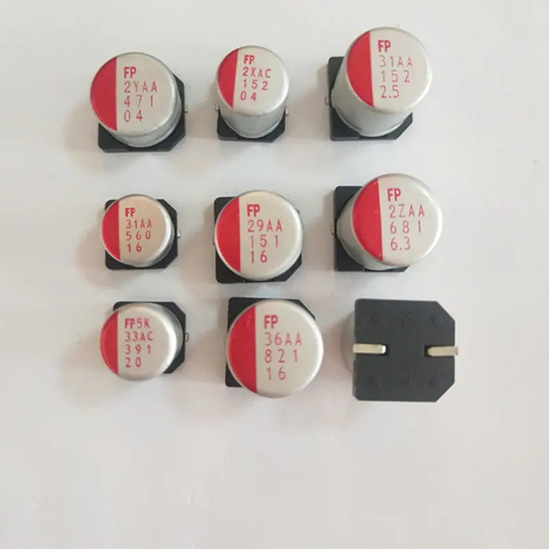 

FP 2.5V152UF 4V152UF 16V151UF 16V821UF 20V391UF SMD Solid state capacitor/solid polymer capacitor