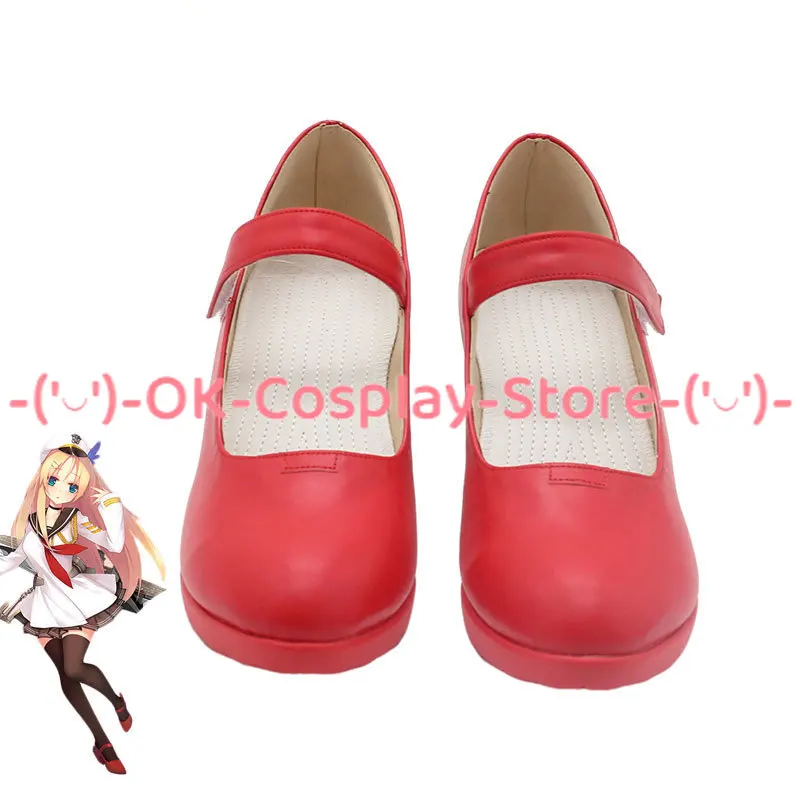 Saratoga Cosplay Shoes PU Leather Shoes Halloween Boots Game Warship Girls R Cosplay Props Custom Made